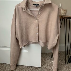 Missguided cropped shirt